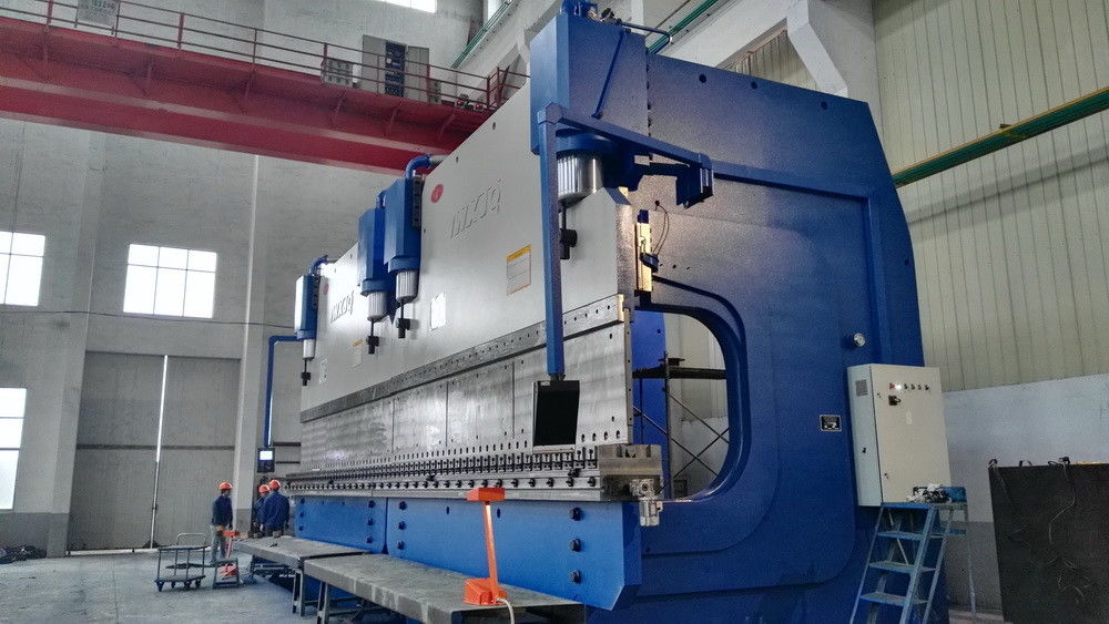 鉄骨構造Q345材料1200トン力油圧CNCの出版物ブレーキ機械類