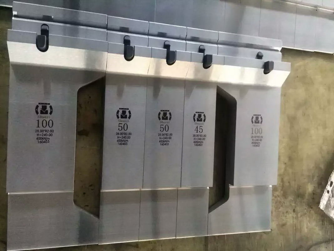 プレスブレーキを折りたたむツールを選択する方法 HCR60 硬さ切断部 パンチ標準