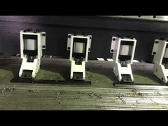 CNC 垂直鋼板 V溝入れ機 4m長